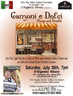 Canzone e dolci 2012