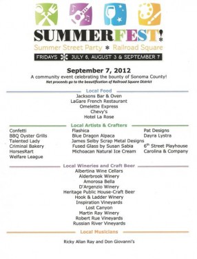 Summerfest - September 7th, Friday