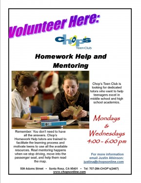 Be a Tutoring Volunteer