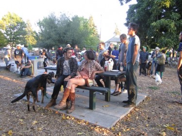 Eat, gossip and play bocce!