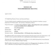 Neighborhood Meeting for 72 unit apt at 701 Wilson St.