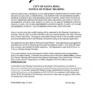 Redwood Gospel Mission Public Hearing