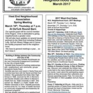 West End Neighborhood Meeting This Thursday 7 p.m.