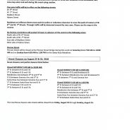 Street Closures for SR Marathon, WE Movie