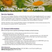 Update from Catholic Charities: